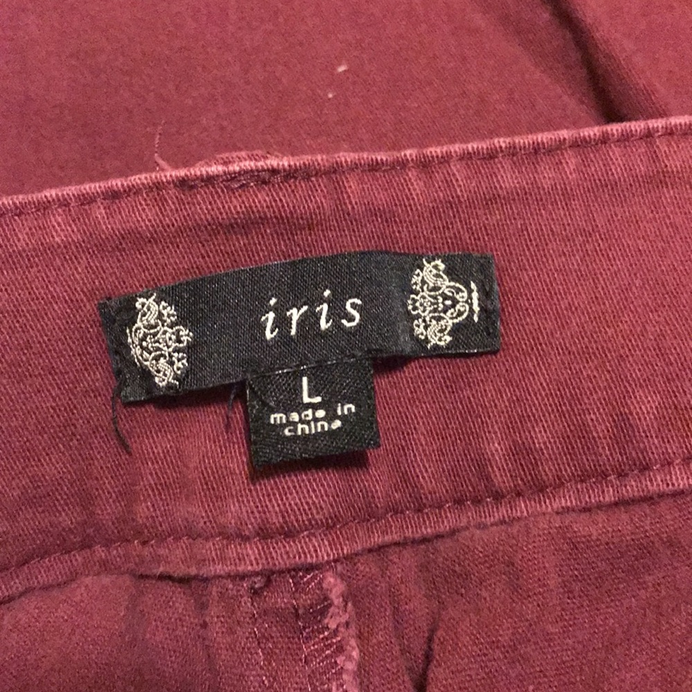 🩸Sz L | Iris | Raspberry/Burgundy | Cropped Skinny Pants 💃🏽 - Picture 7 of 7